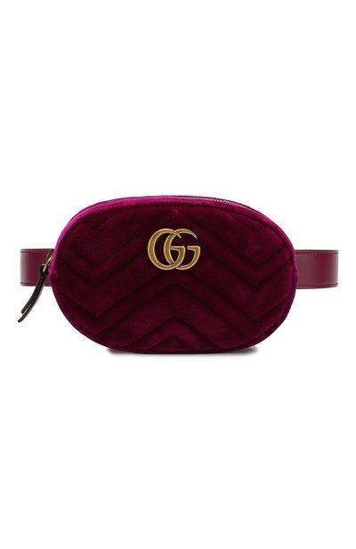 Поясная сумка gg marmont из бархата GUCCI, арт. 476434/9FRDT, фото 5