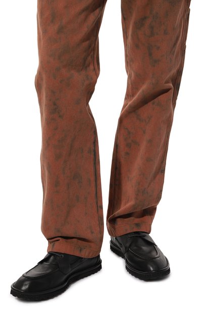 Кожаные топсайдеры DRIES VAN NOTEN, арт. MS241/727/112, фото 3