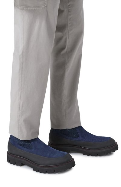 Замшевые челси KITON, арт. USSA195N0112505, фото 3