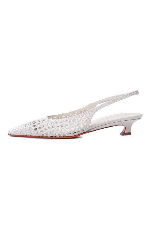 Кожаные туфли Santoni WDTG72261HA2SARX Белый  WDTG72261HA2SARX Фото 4