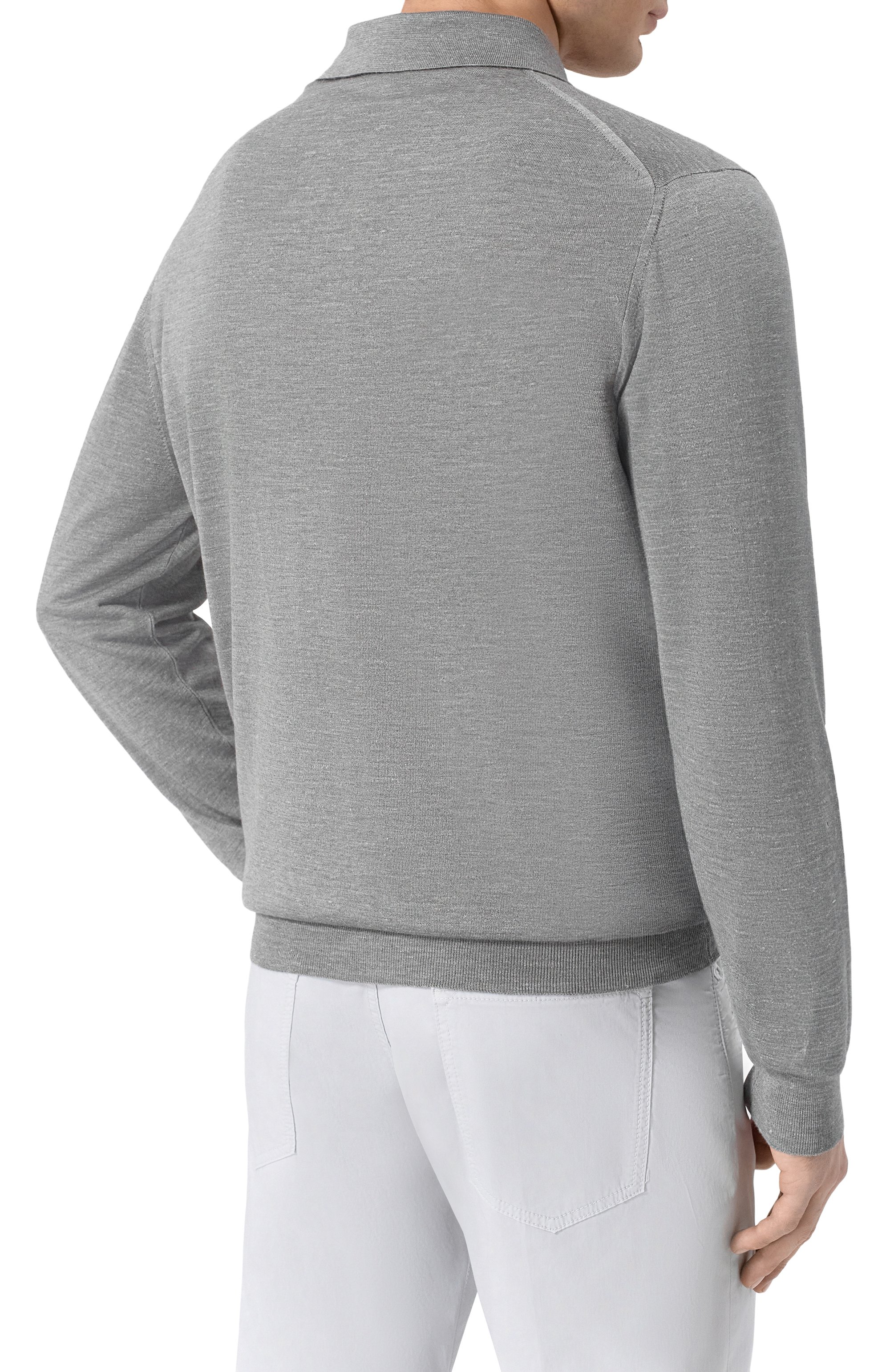 Поло из шелка и кашемира KITON, арт. UMK1279K358, фото 4