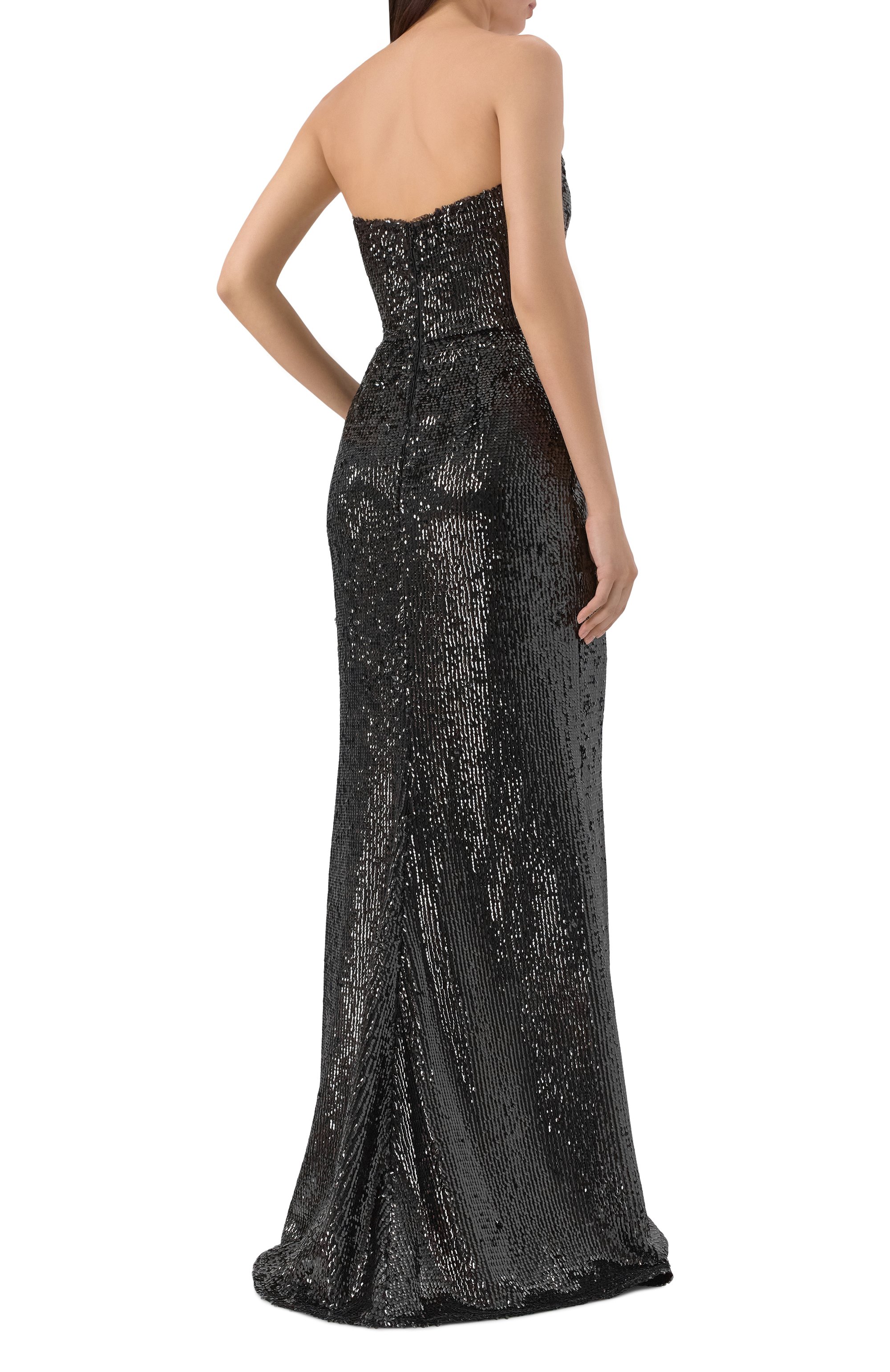 Платье с отделкой пайетками ELIE SAAB, арт. D0797NP25/PA008, фото 3