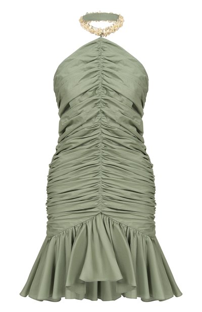 Женское хлопковое платье BALMAIN, арт. GF0R3385/CG68