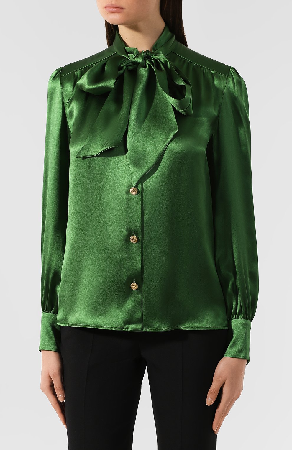 Блузка из смеси шелка и вискозы GUCCI, арт. 595160/ZIM67, фото 3