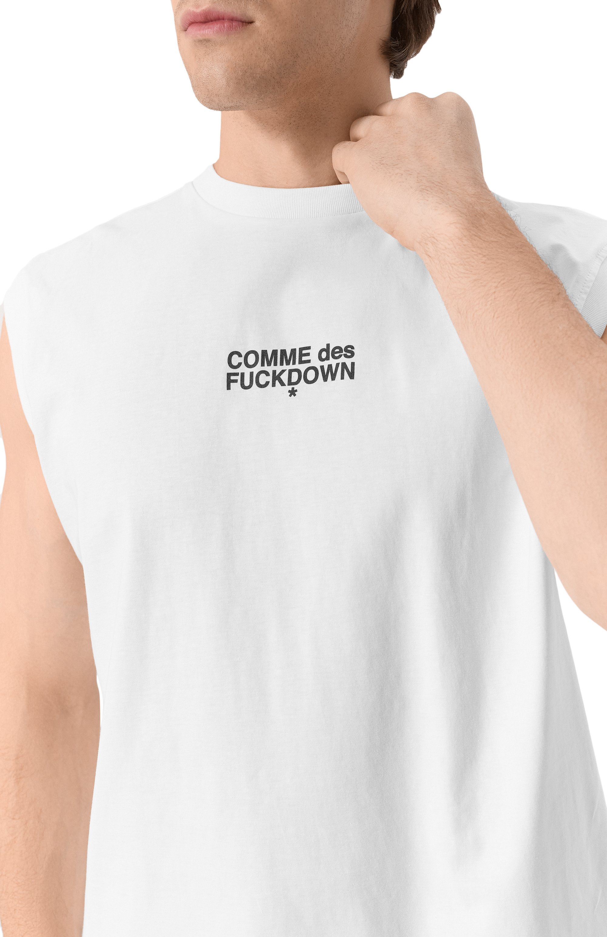 Хлопковая майка COMME DES FUCKDOWN, арт. CFABM01512, фото 5