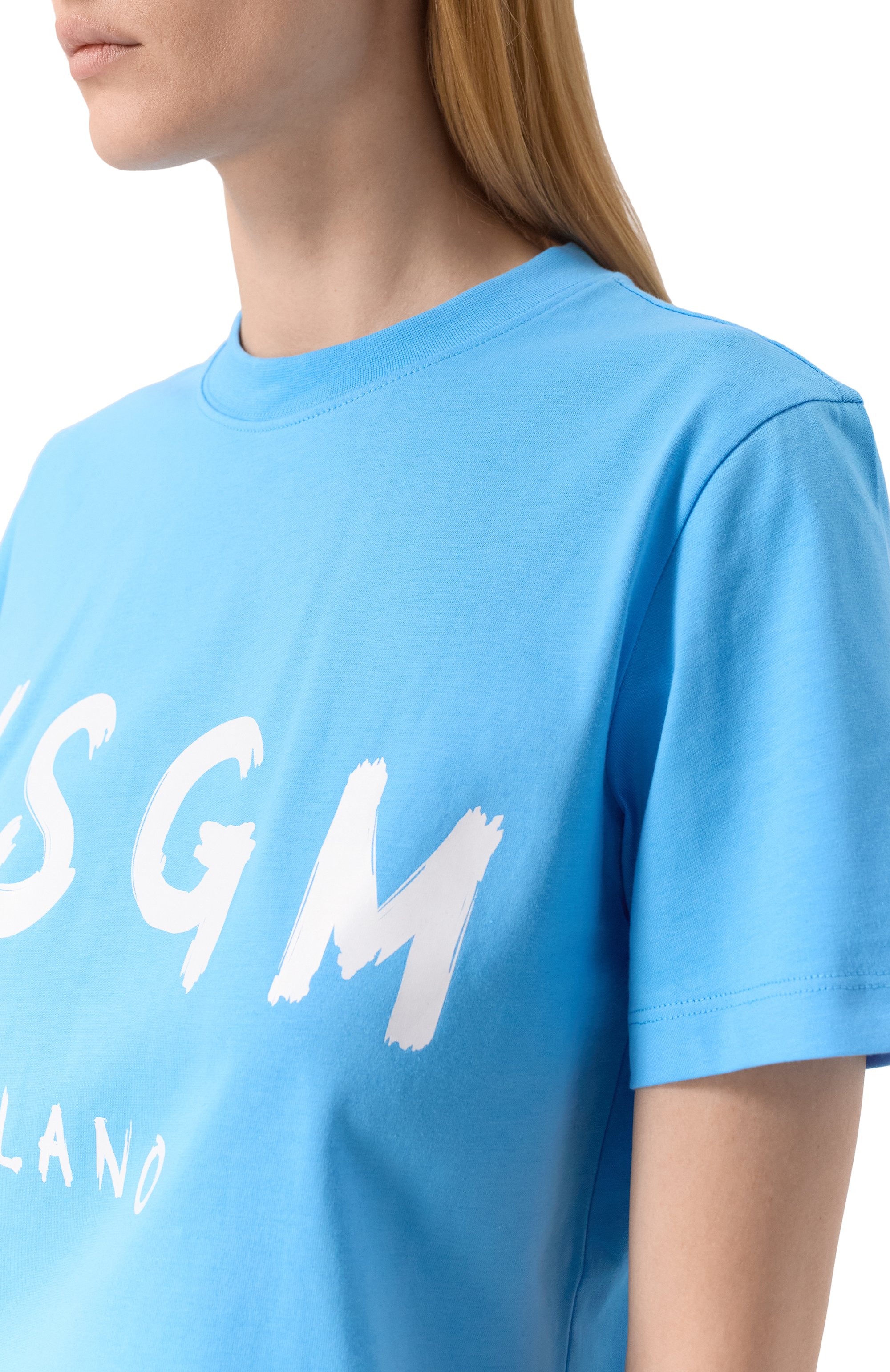 Хлопковая футболка MSGM, арт. 3841MDM510/257002, фото 5