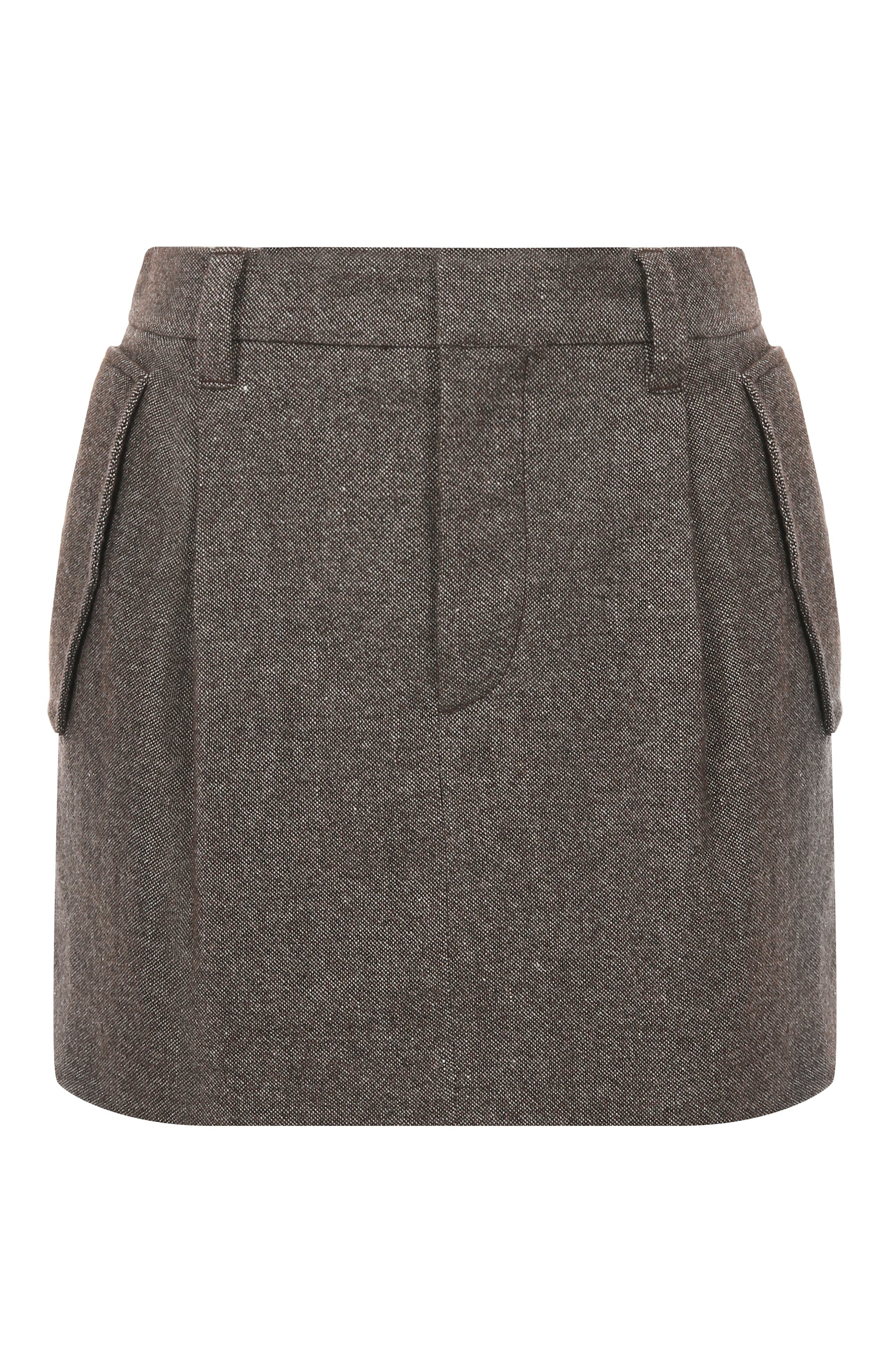 Юбка из шерсти и льна BRUNELLO CUCINELLI, арт. MP527G3887, фото 1