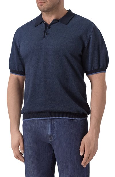 Хлопковое поло CANALI, арт. C0127B/MK02265, фото 3