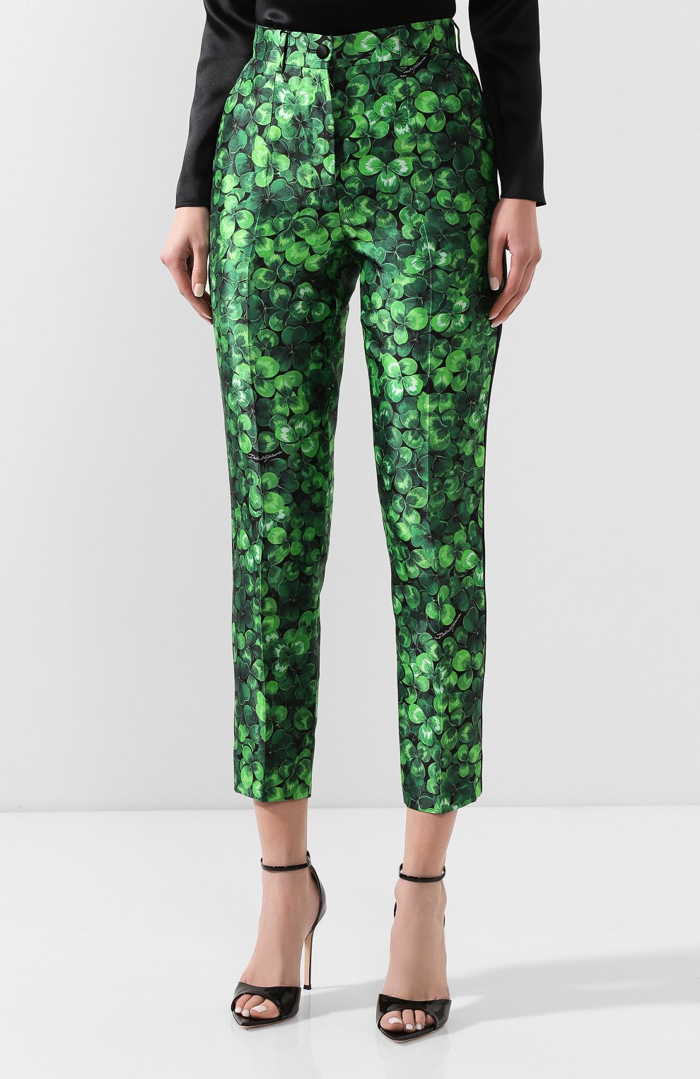 Шелковые брюки DOLCE & GABBANA, арт. FTAM0T/IS1AX, фото 3