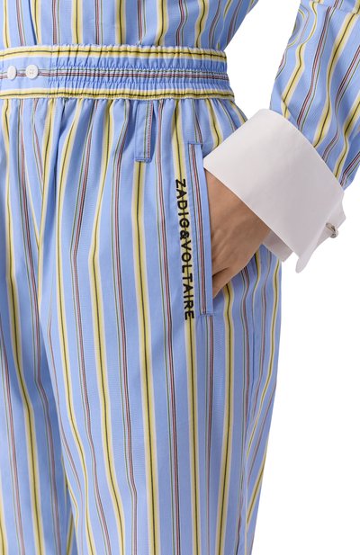 Хлопковые брюки ZADIG AND VOLTAIRE, арт. WWPA01907, фото 5