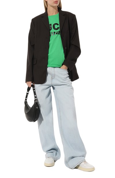 Хлопковая футболка GUCCI зеленого цвета по цене 44350 руб., арт. 623608 XJCLE, фото 2 Хлопковая футболка GUCCI, арт. 623608 XJCLE, фото 2