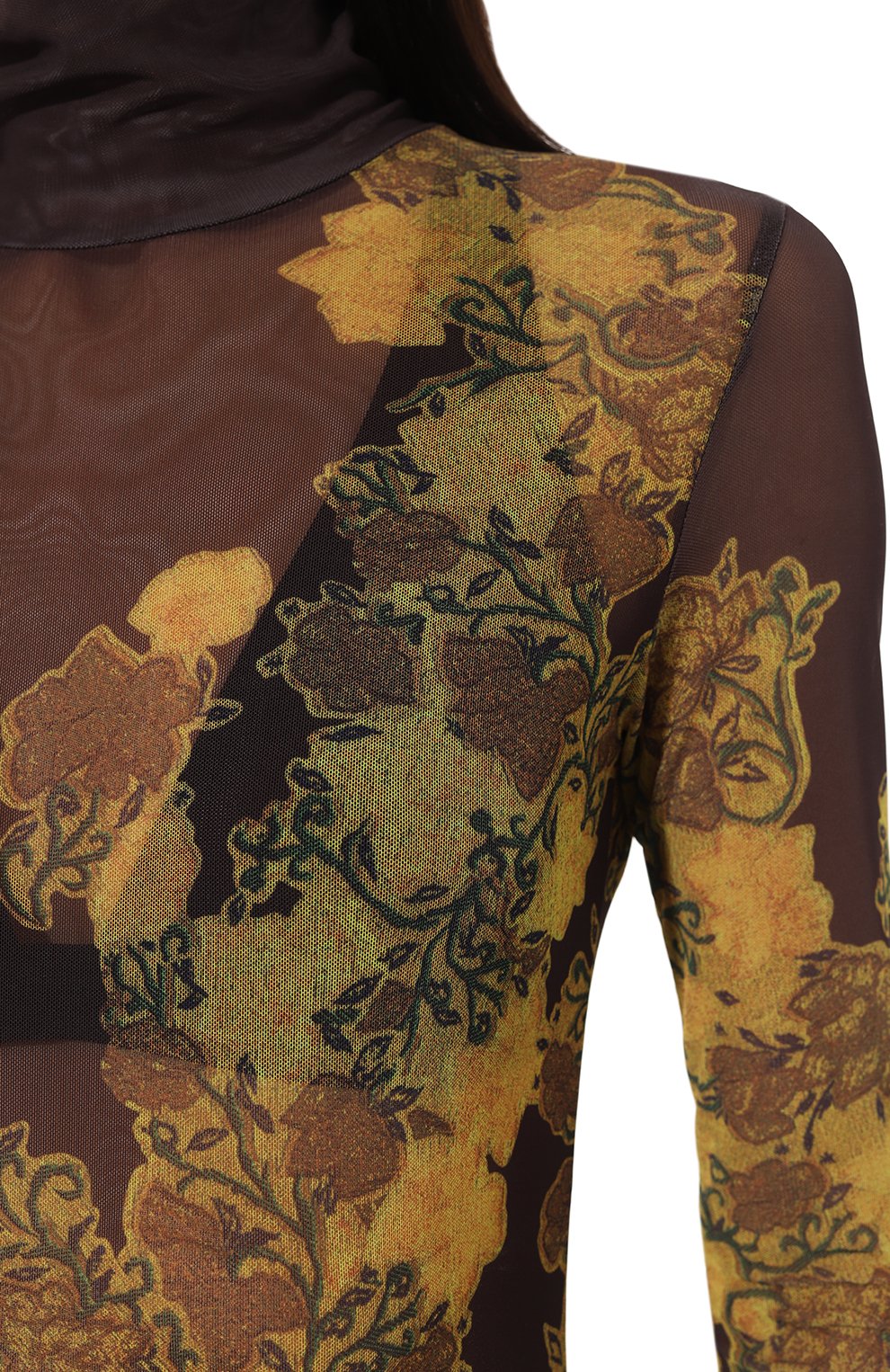 Водолазка DRIES VAN NOTEN коричневого цвета по цене 38950 руб., арт. 232-011162-7174, фото 5 Водолазка DRIES VAN NOTEN, арт. 232-011162-7174, фото 5
