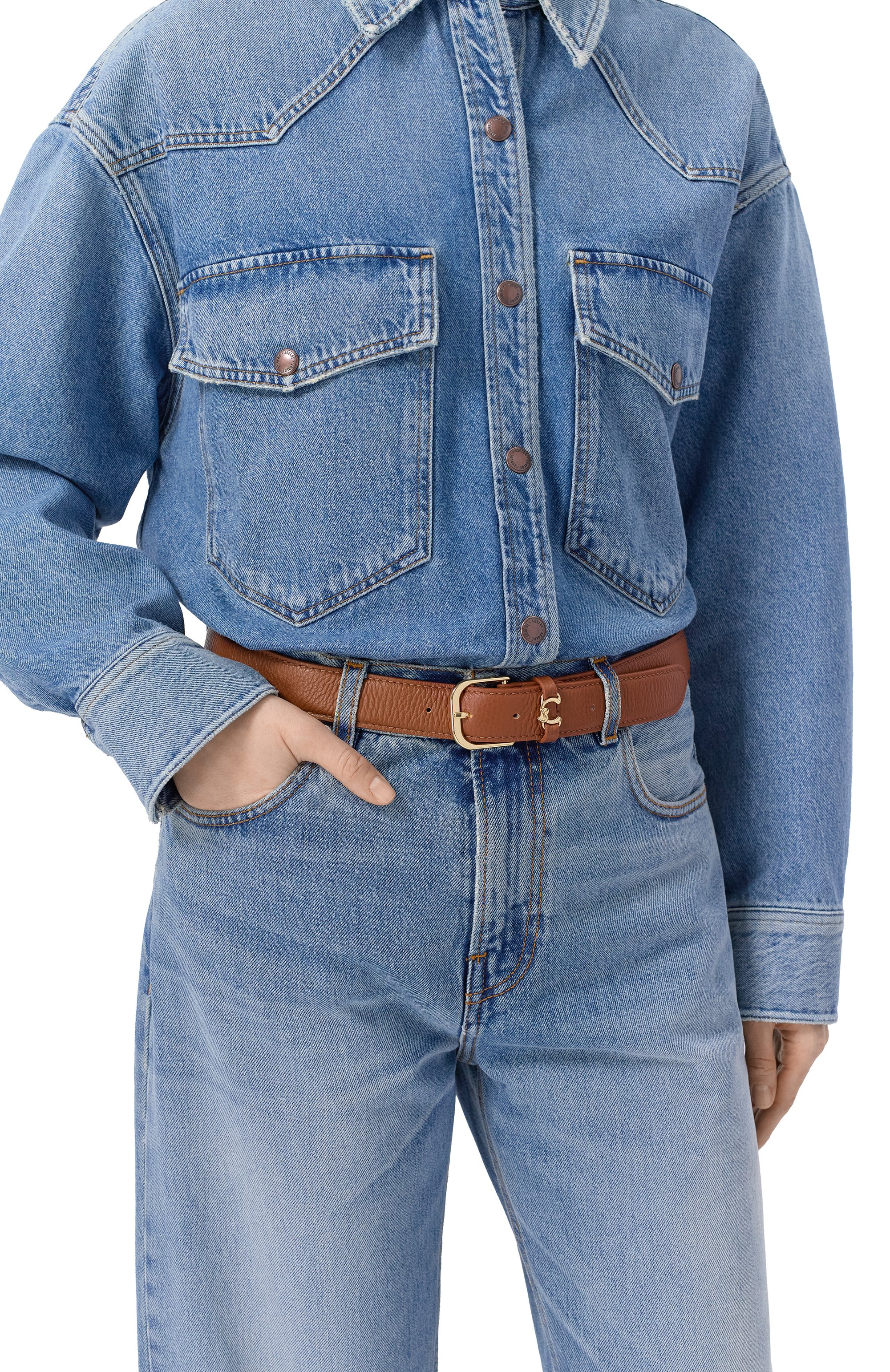 Кожаный ремень COCCINELLE, арт. E3 T0S 11 06 01, фото 2