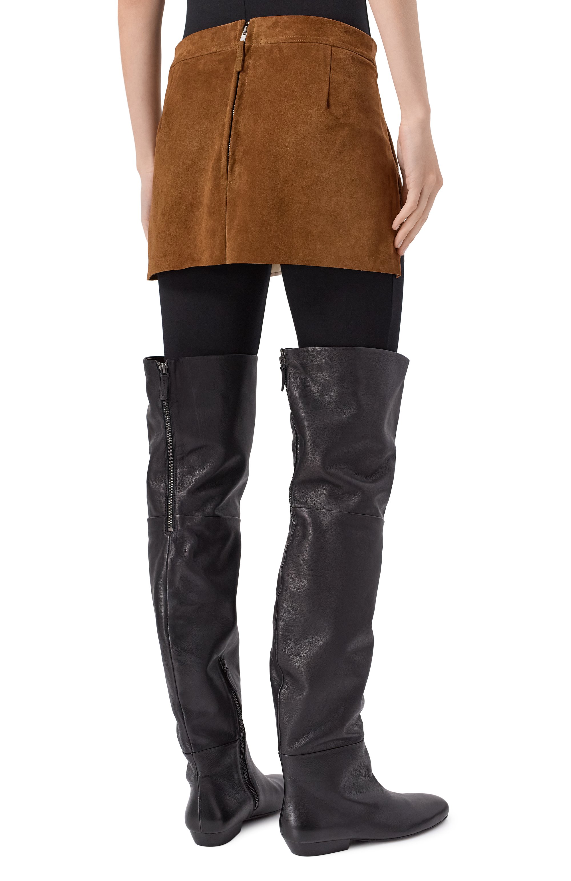 Замшевая юбка RICK OWENS, арт. RP02E4371/LCS, фото 4