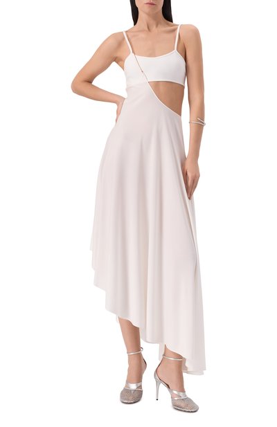 Комбинированные босоножки infradito ALAIA, арт. AA3S123TK028, фото 2