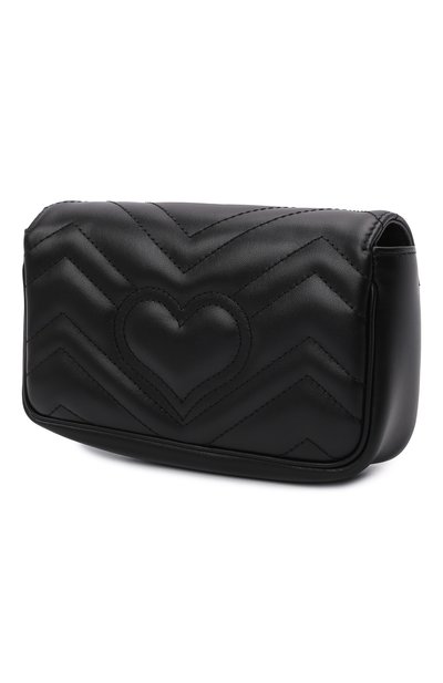 Сумка gg marmont super mini GUCCI черного цвета по цене 182500 руб., арт. 476433/DTDCT, фото 3 Сумка gg marmont super mini GUCCI, арт. 476433/DTDCT, фото 3