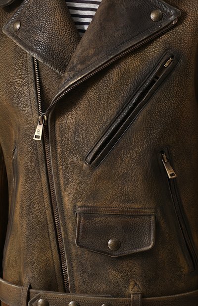 Кожаная косуха с поясом RALPH LAUREN, арт. 790692704, фото 5