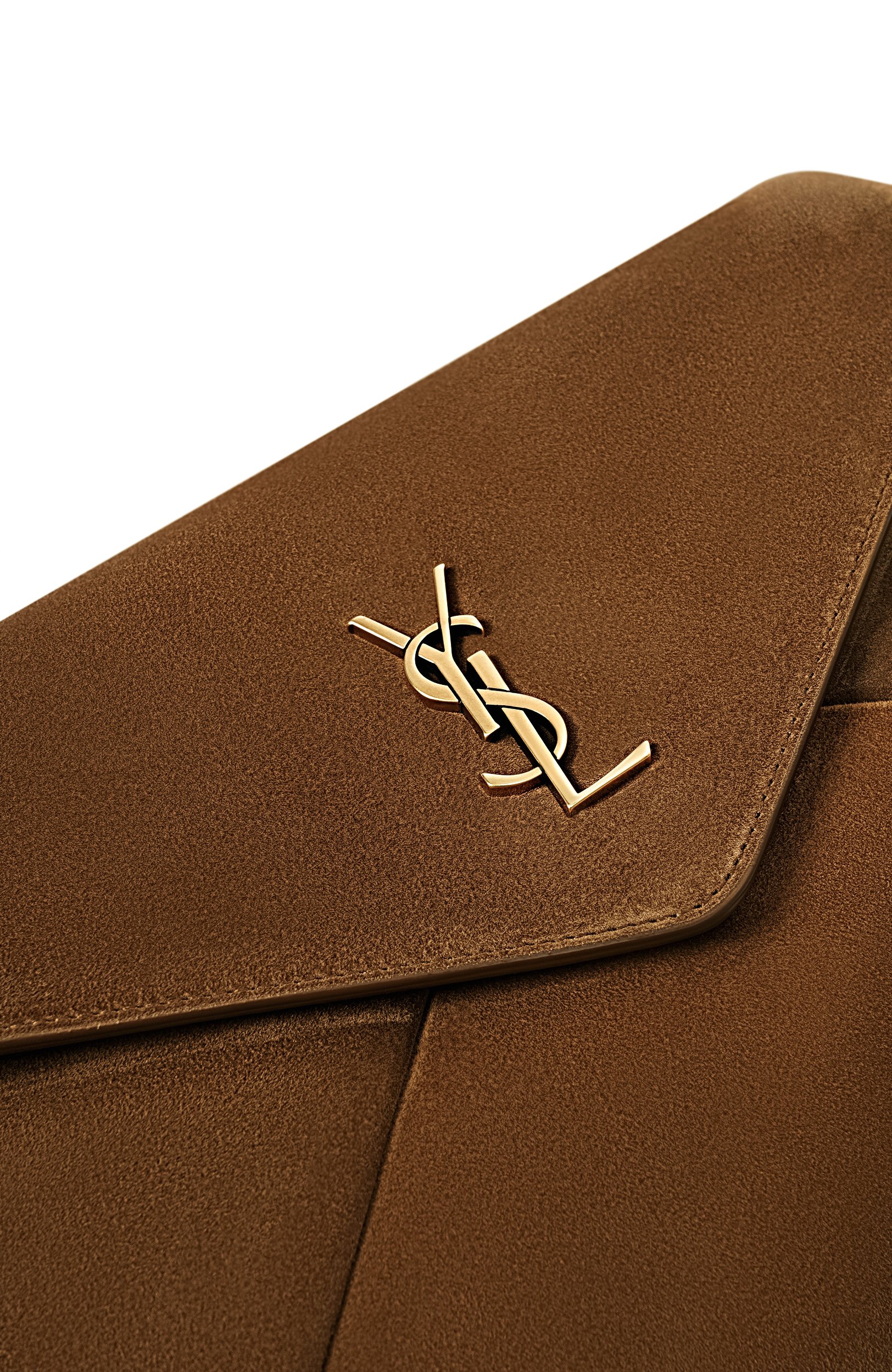 Клатч cassandre large SAINT LAURENT коричневого цвета по цене 169500 руб., арт. 769307/1U80W, фото 6 Клатч cassandre large SAINT LAURENT, арт. 769307/1U80W, фото 6