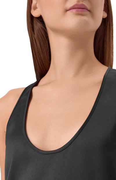 Атласный топ THE ANDAMANE черного цвета по цене 32050 руб., арт. T190921A/TNP229, фото 5 Атласный топ THE ANDAMANE, арт. T190921A/TNP229, фото 5