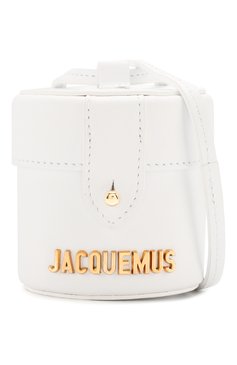 Женская сумка le vanity JACQUEMUS белого цвета, арт. 201AC16/58100 | Фото 5 (Материал: Натуральная кожа; Размер: mini; Сумки-технические: Сумки через плечо; Материал сплава: Проставлено; Драгоценные камни: Проставлено)
