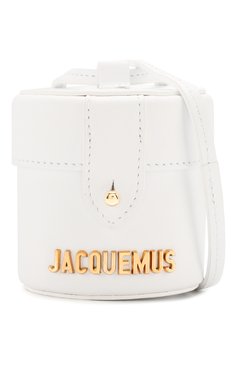 Женская сумка le vanity JACQUEMUS белого цвета, арт. 201AC16/58100 | Фото 5 (Сумки-технические: Сумки через плечо; Материал: Натуральная кожа; Материал сплава: Проставлено; Размер: mini; Драгоценные камни: Проставлено)