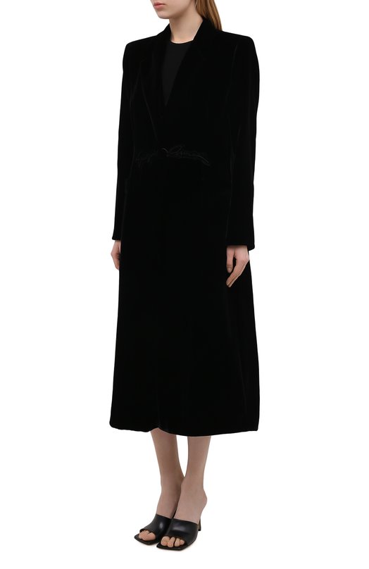 Пальто из вискозы и шелка Giorgio Armani 0WH0L05T/T01FD Чёрный  0WH0L05T/T01FD Фото 3