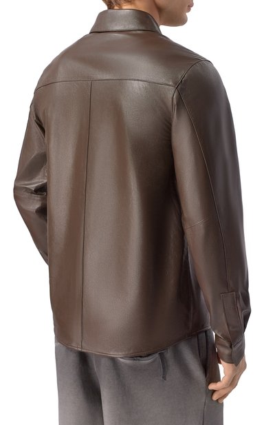 Кожаная рубашка GIORGIO BRATO, арт. GU26S9812NAPSTM, фото 4
