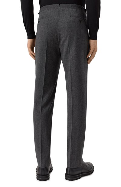 Брюки из шерсти и хлопка CORNELIANI темно-серого цвета по цене 54450 руб., арт. 264L21-2618331, фото 4 Брюки из шерсти и хлопка CORNELIANI, арт. 264L21-2618331, фото 4