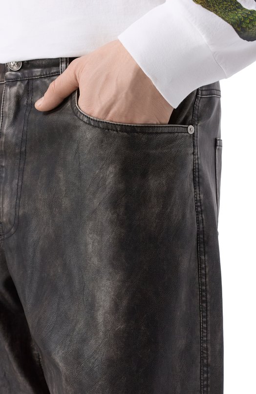 Брюки Palm Angels PMJB018F25FAB001 Серый  PMJB018F25FAB001 Фото 5