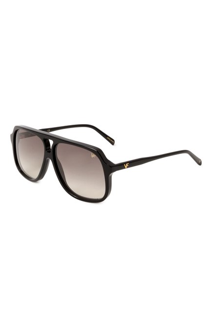Женские солнцезащитные очки VINTAGE FRAMES черного цвета, арт. KING SIZE BLACK/GRAY | Фото 1 (Региональные ограничения белый список (Axapta Mercury): Не проставлено; Нос: Не проставлено; Тип очков: С/з; Материал: Пластик)