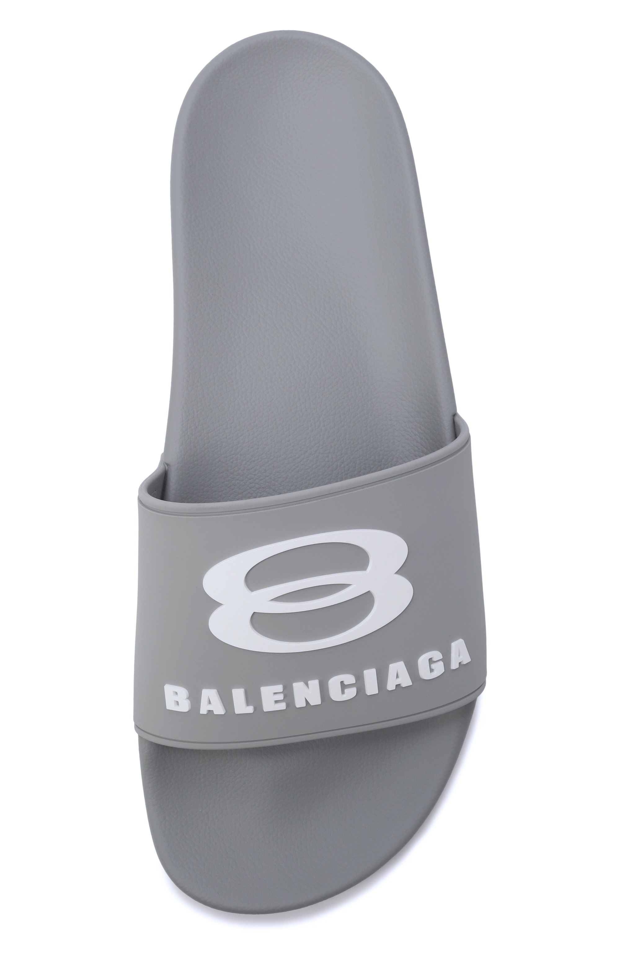 Шлепанцы pool BALENCIAGA светло-серого цвета по цене 44700 руб., арт. 689031/W1SA6, фото 6 Шлепанцы pool BALENCIAGA, арт. 689031/W1SA6, фото 6