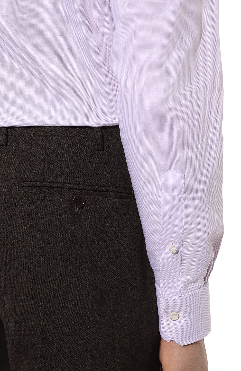 Хлопковая сорочка ZEGNA, арт. 601623A6/9MS0BA, фото 6