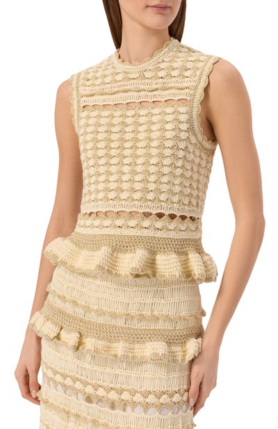 Топ из вискозы и хлопка ZIMMERMANN, арт. 6564TRS262, фото 3