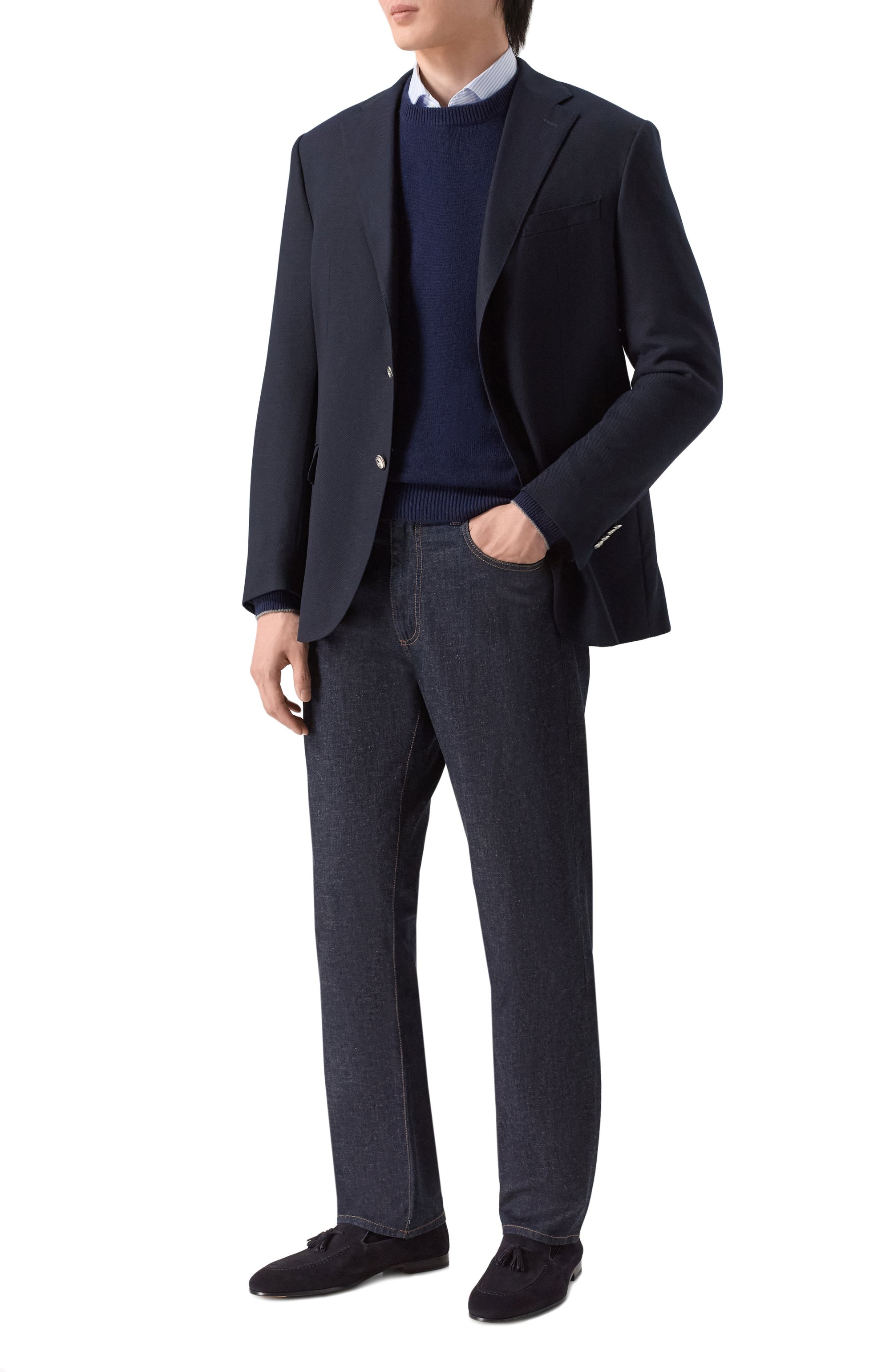 Замшевые лоферы DOUCAL'S, арт. DU1080PANNUF009N, фото 2