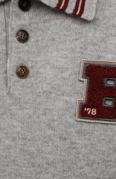 Кашемировое поло BRUNELLO CUCINELLI, арт. B22MBH002A, фото 3