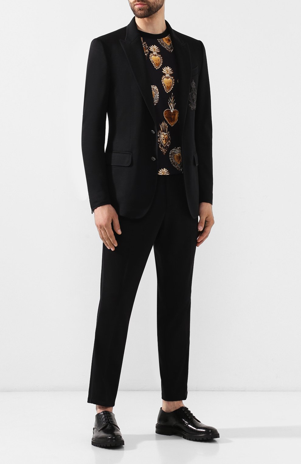 Шерстяной пиджак DOLCE & GABBANA, арт. G2NF3Z/HU7CT, фото 2