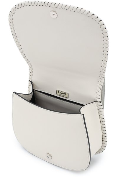 Сумка из кожи с бахромой PRADA, арт. 1BD116-2EIG-F0009-CIB, фото 4