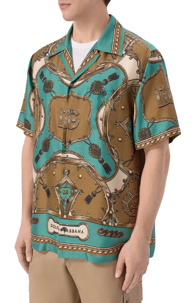 Шелковая рубашка DOLCE & GABBANA, арт. G5JH9T/HI12C, фото 3