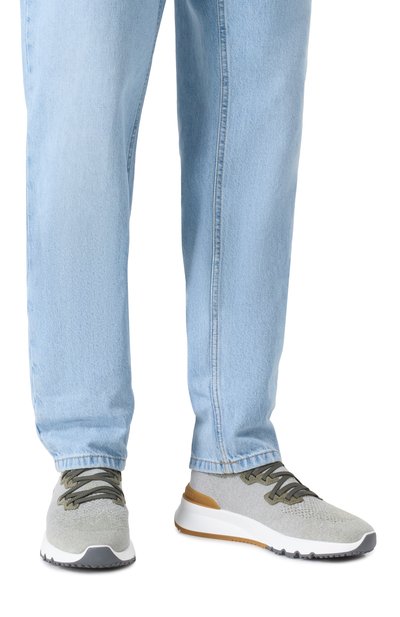 Текстильные кроссовки BRUNELLO CUCINELLI, арт. MZUKIB2051, фото 3