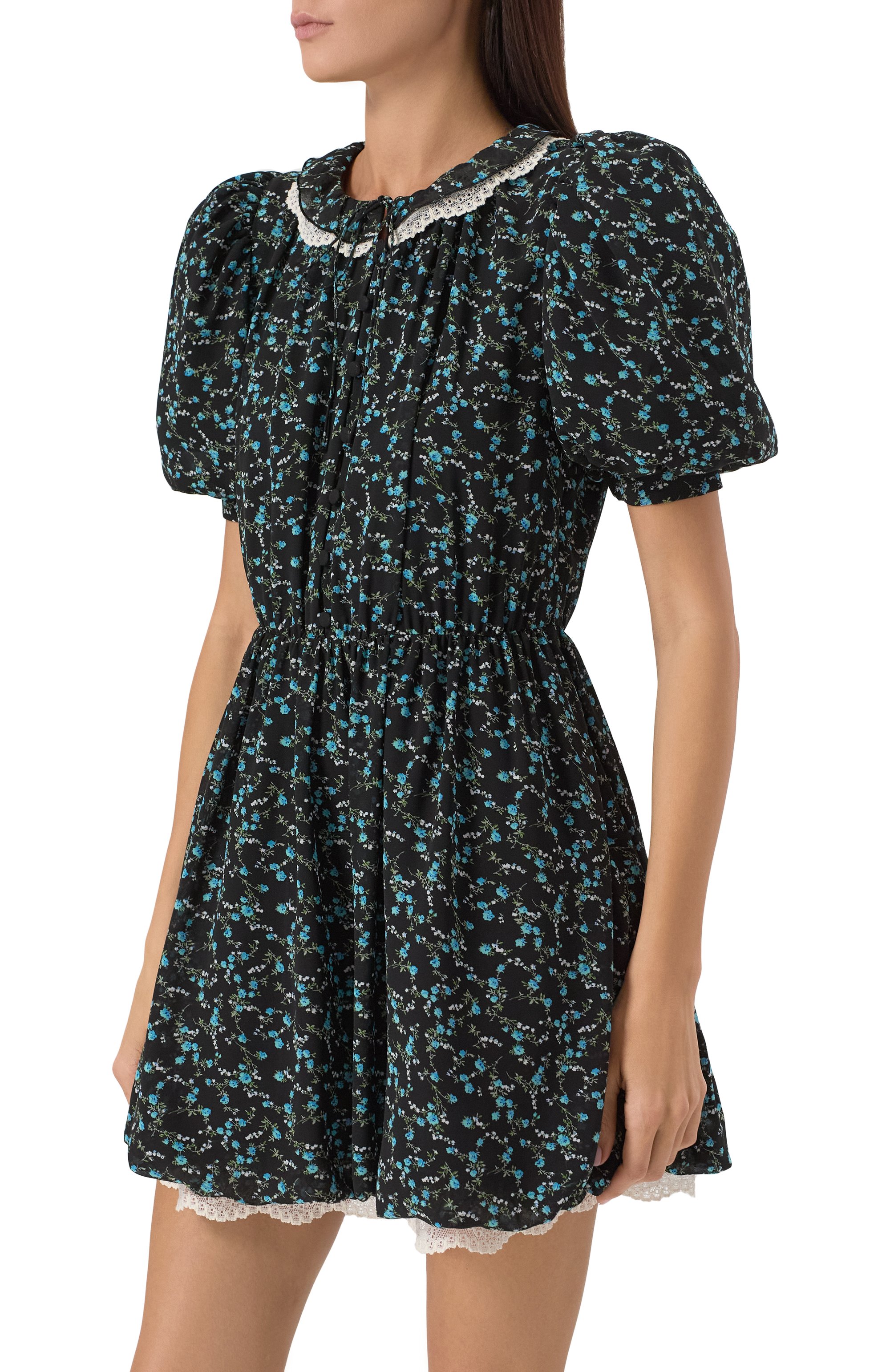 Платье из вискозы BOTROIS черного цвета по цене 29900 руб., арт. SKU6876133, фото 3 Платье из вискозы BOTROIS, арт. SKU6876133, фото 3