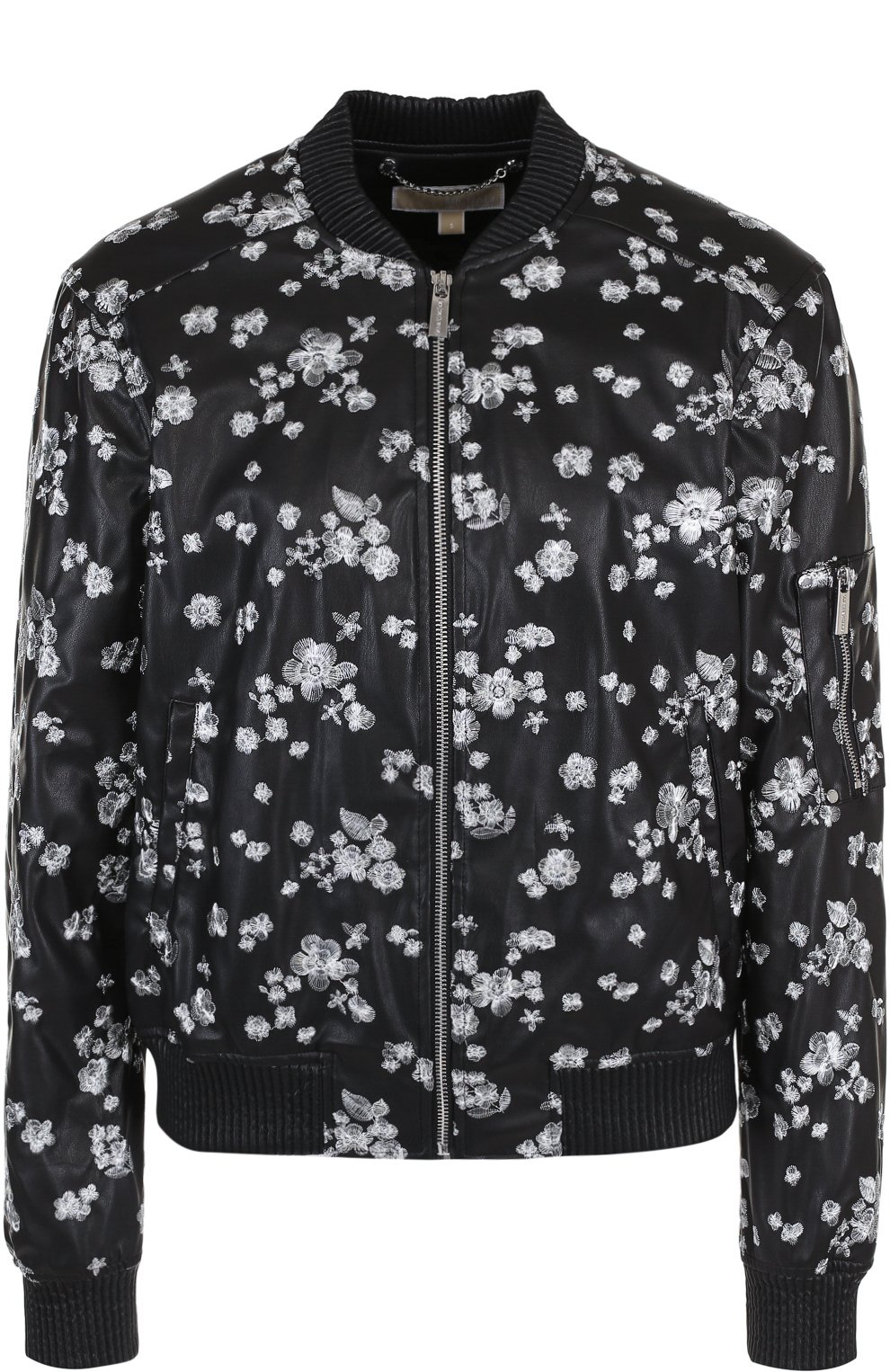 Кожаная куртка на молнии с декоративной отделкой MICHAEL MICHAEL KORS, арт. MS81ELL8KZ, фото 1