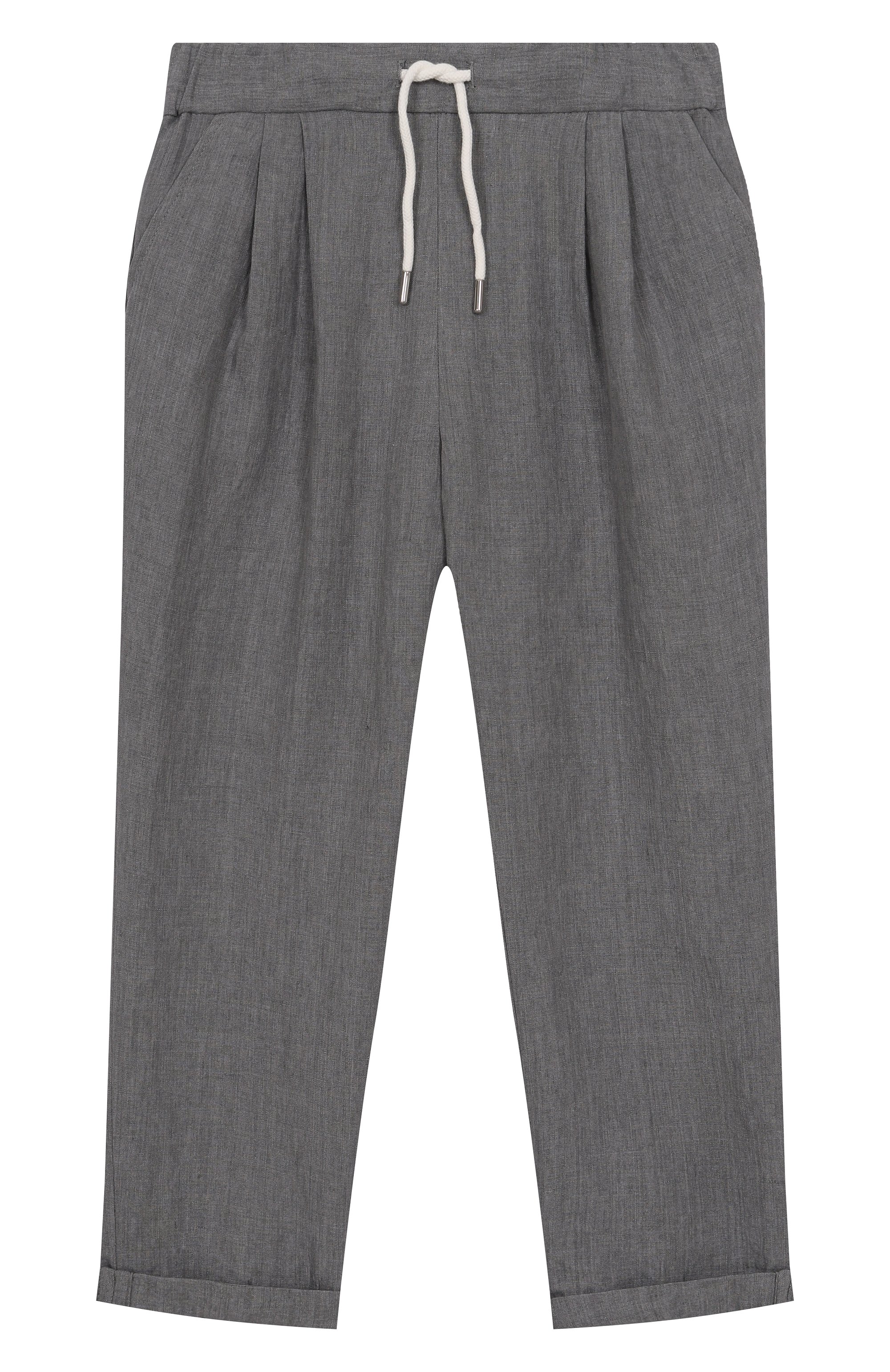 Льняные брюки BRUNELLO CUCINELLI, арт. BH249P113A, фото 1