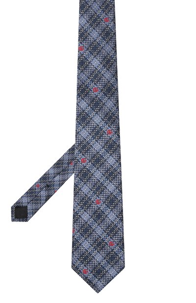 Шелковый галстук GUCCI синего цвета по цене 25920 руб., арт. 644003/4E002, фото 2 Шелковый галстук GUCCI, арт. 644003/4E002, фото 2