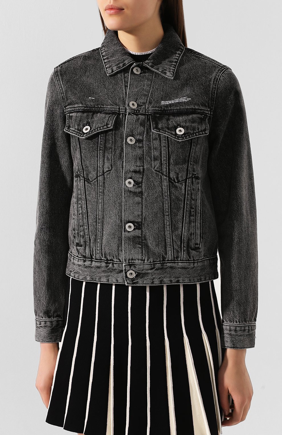 Джинсовая куртка OFF-WHITE, арт. 0WYE012E197740777500, фото 3