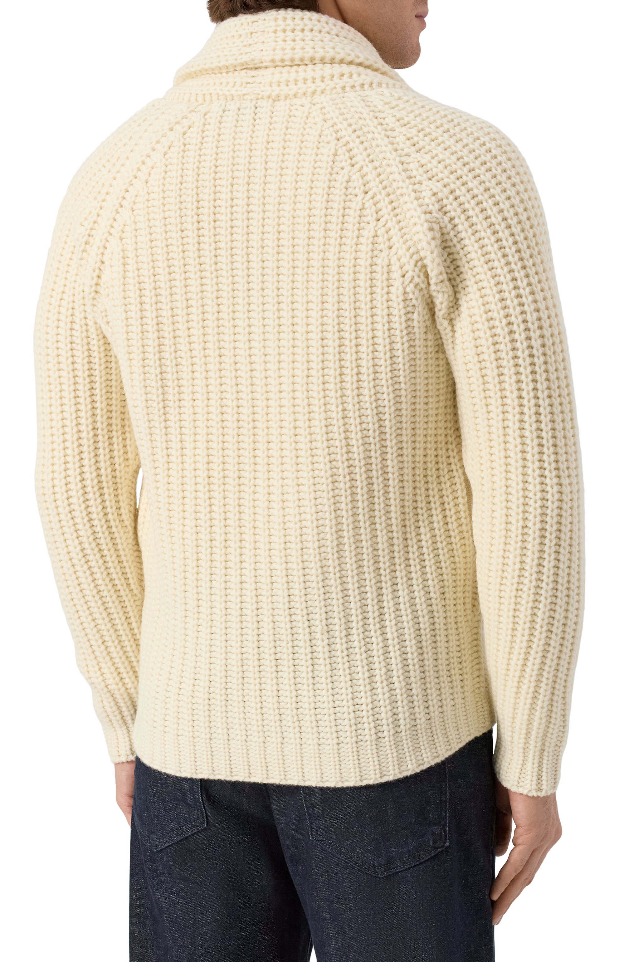 Шерстяной кардиган L.B.M. 1911 кремового цвета по цене 73250 руб., арт. 6385/59687, фото 4 Шерстяной кардиган L.B.M. 1911, арт. 6385/59687, фото 4