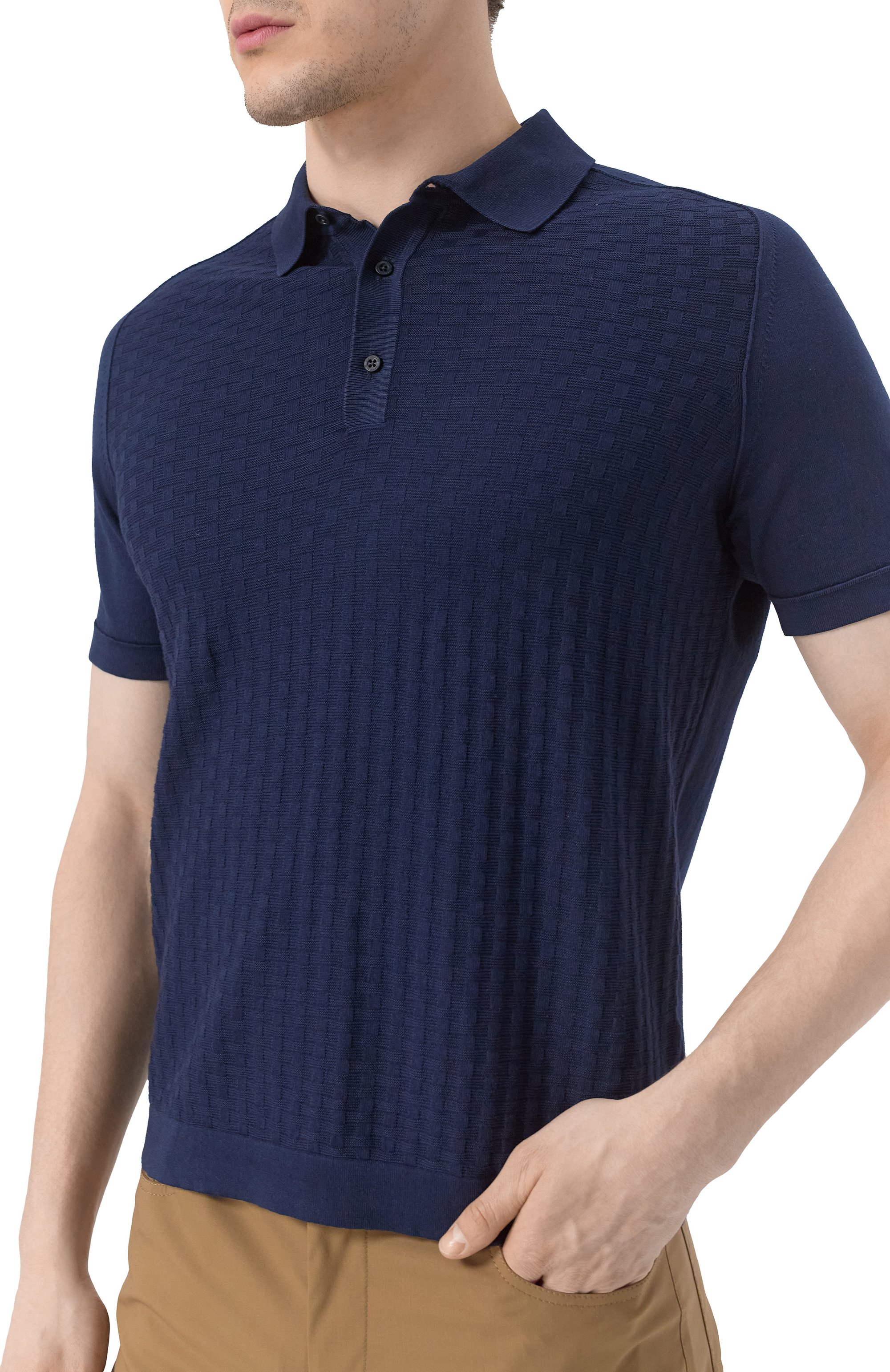 Хлопковое поло CORNELIANI, арт. 25M506-2525138, фото 5