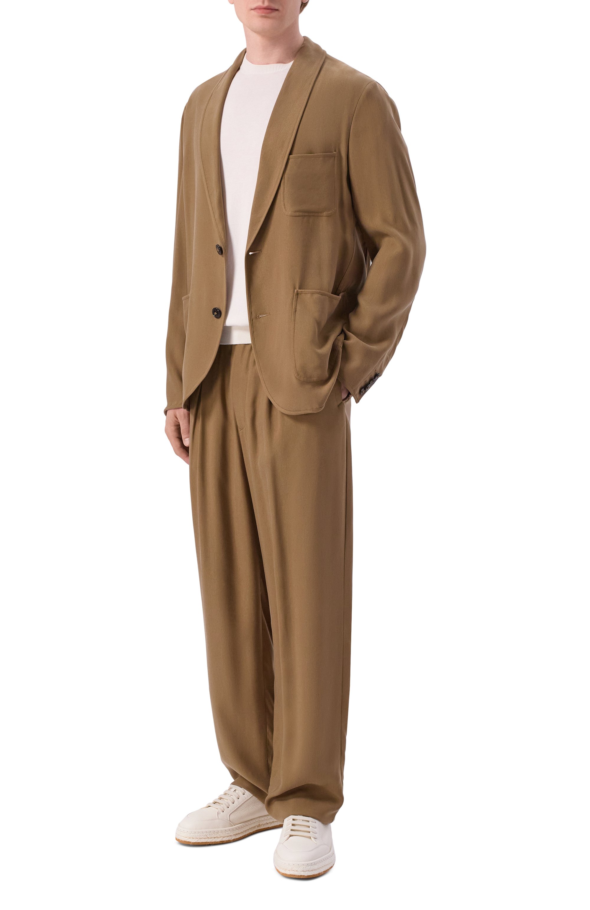 Кожаные кеды GIORGIO ARMANI, арт. GM003220/AF19222, фото 2