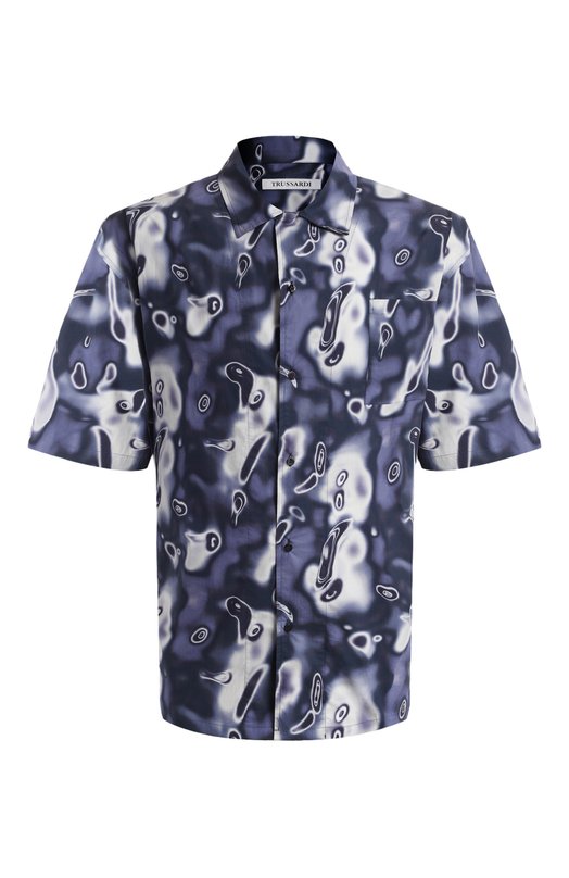 

Хлопковая рубашка Trussardi, Синий
