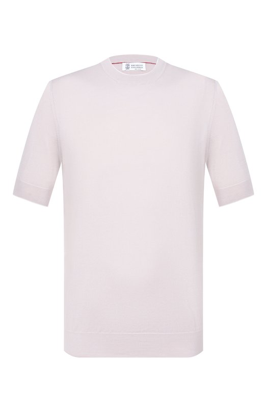 Хлопковый джемпер Brunello Cucinelli M29805200 Бежевый M29805200