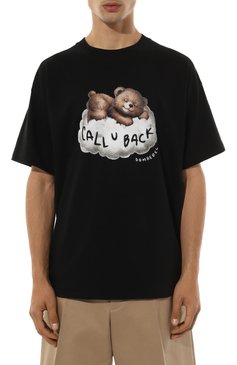 Мужская хлопковая футболка DOMREBEL черного цвета, арт. M CALL U/TSHIRT | Фото 3 (Рукава: Короткие; Длина (для топов): Стандартные; Материал внешний: Хлопок; Принт: С принтом; Стили: Гранж; Мужское Кросс-КТ: Футболка-одежда; Кросс-КТ: Джерси)